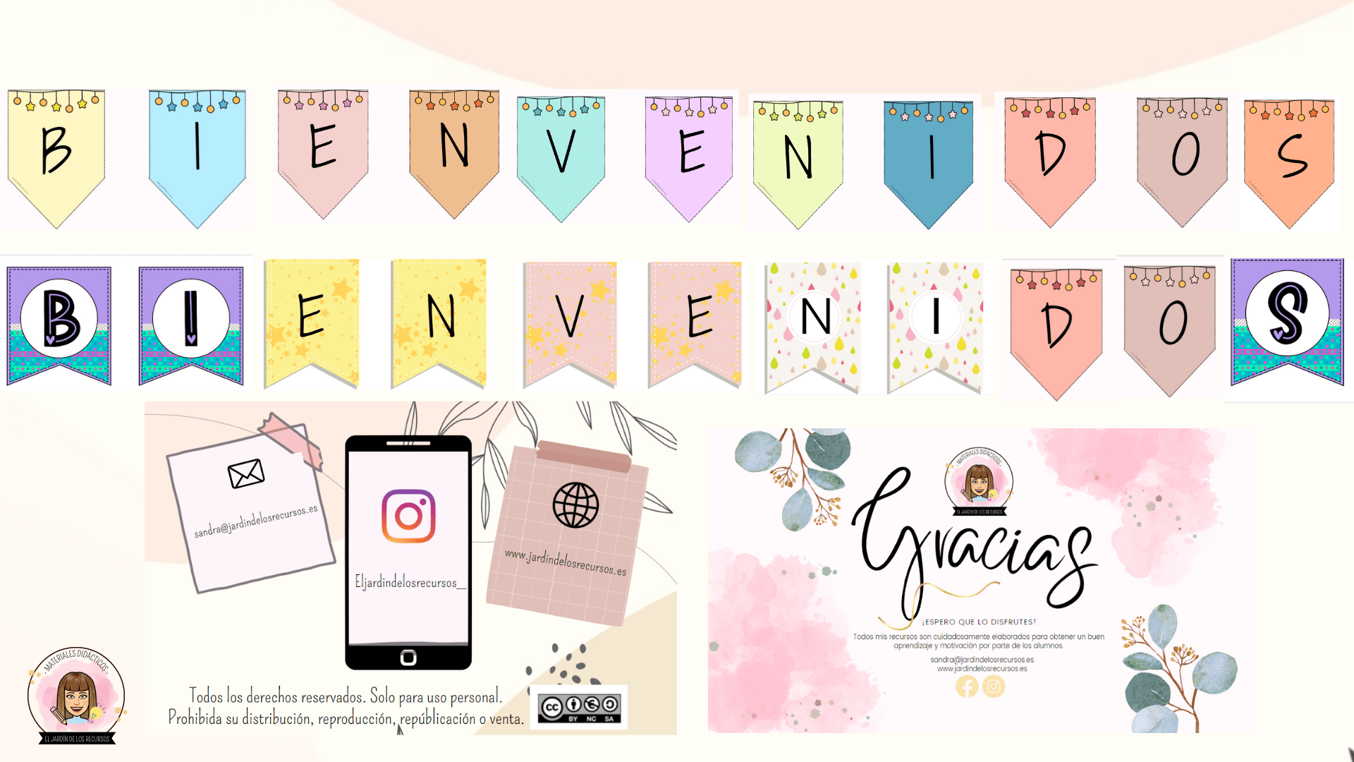 Banderines Bienvenidos - Imagen 2